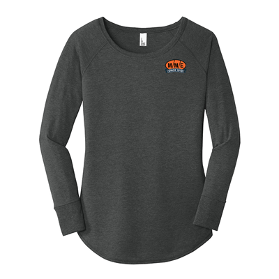 District Womens Perfect Tri Long Sleeve Tunic Tee